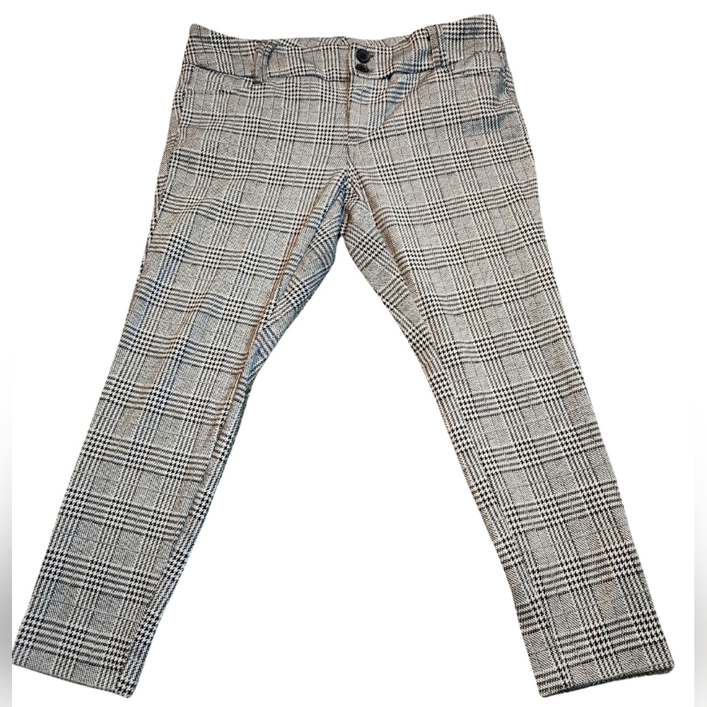 Torrid Houndstooth Plaid Pants - Size 10R - Black/White